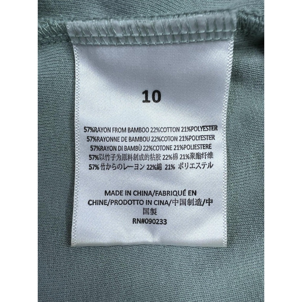 Fear of God Essentials Youth 10 Green Terry Short Sleeve Polo Shirt Collared - Picture 6 of 8